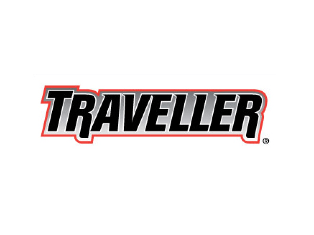 Traveller logo on white background