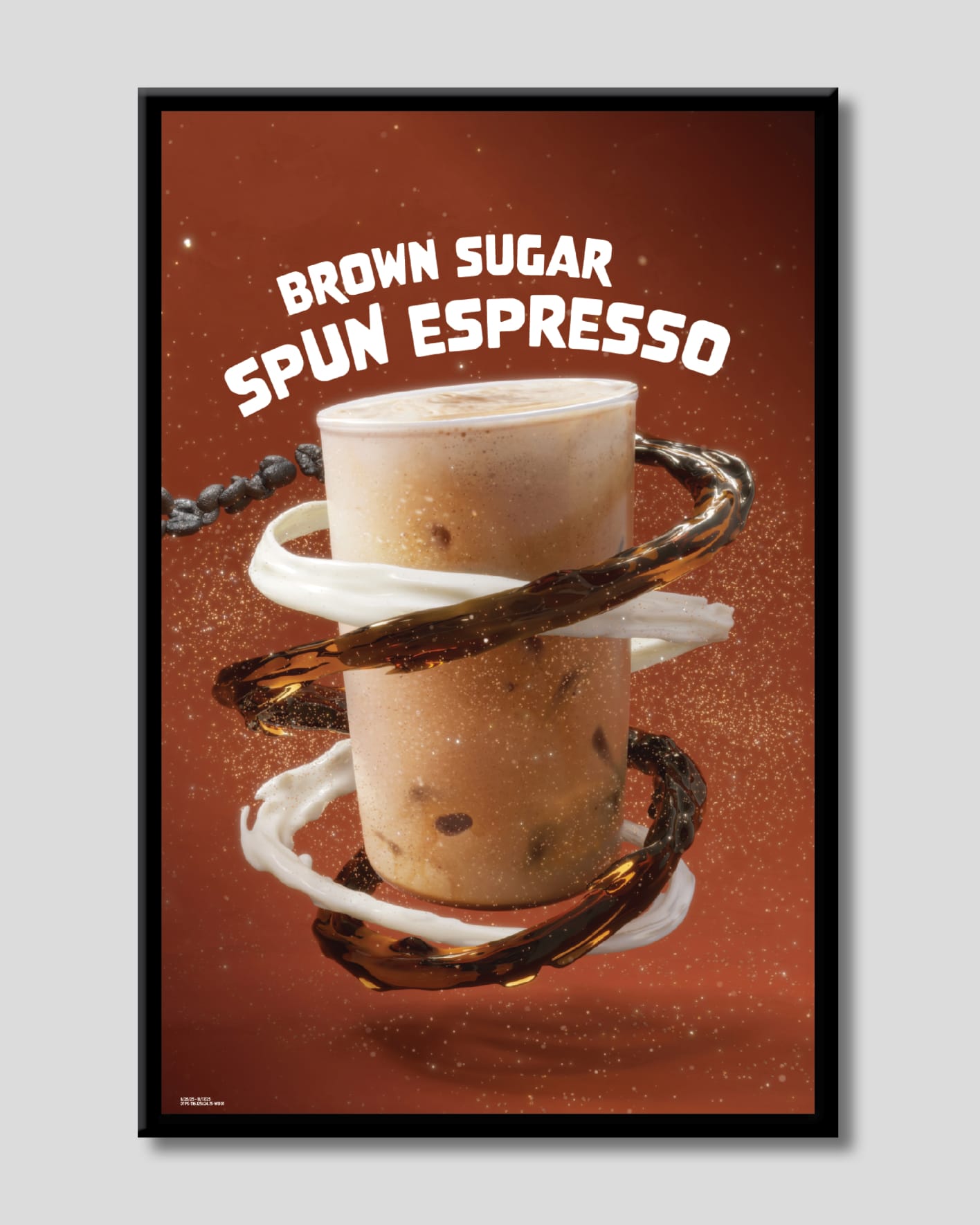 White Bison spun espresso 3D rendering