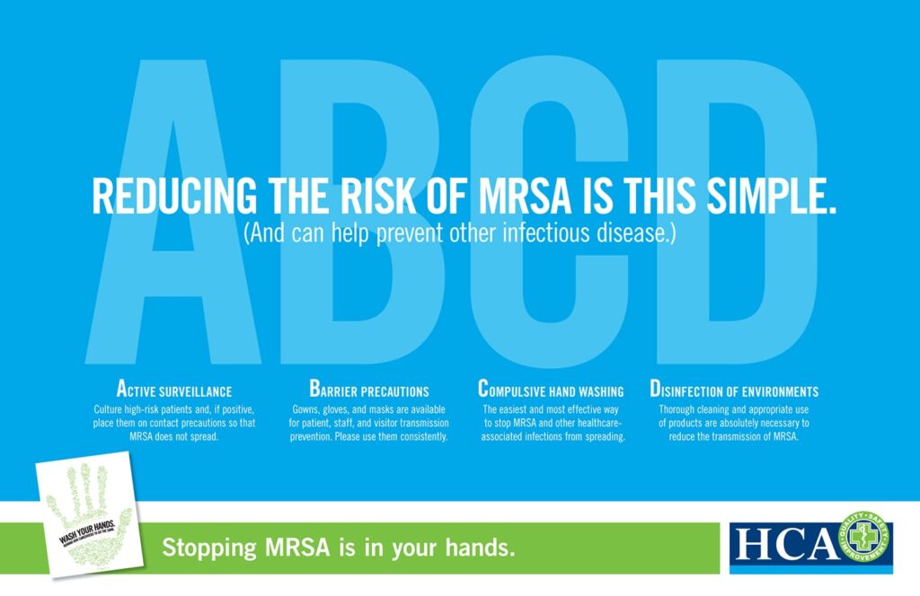 ABCD poster for MRSA campaign