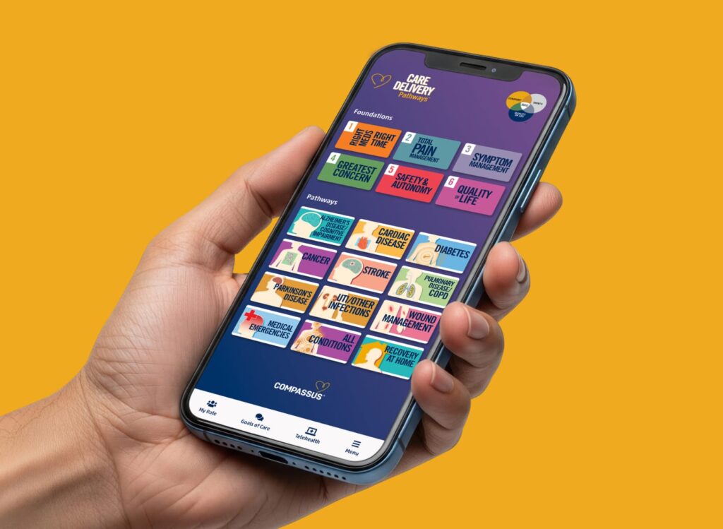 Care Delivery Pathways app mockup